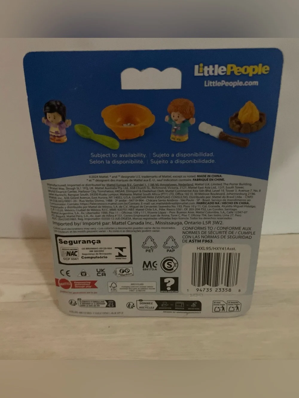 Fisher-Price Little People Orange-Haired Camper Figure with Campfire Accessories